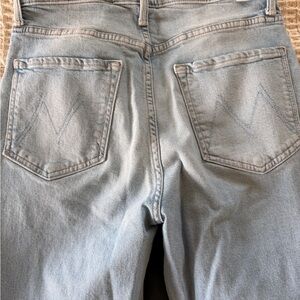 MOTHER woman’s  Sky Blue Straight Jeans